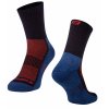 Cyklistické ponožky FORCE POLAR modro-červené