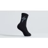Cyklistické ponožky Specialized Merino Deep Winter Tall Logo Socks černé