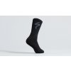 Cyklistické ponožky Specialized Primaloft® Lightweight Tall Logo Socks černé
