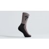 Cyklistické ponožky Specialized Primaloft® Lightweight Tall Logo Socks Gunmetal
