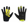 Cyklistické rukavice FORCE MTB POWER černo-fluo