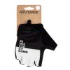 Cyklistické rukavice FORCE FINE černo bílé 1