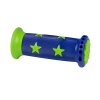 Dětská gumová madla na řídítka FORCE STAR modro zelená