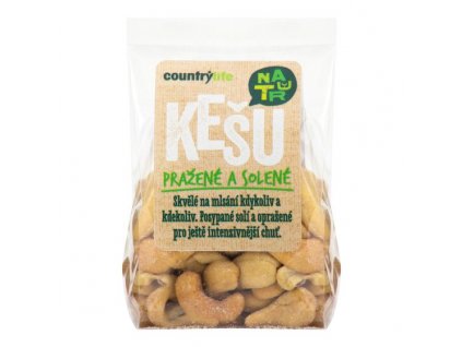 Kešu ořechy pražené solené - 100g.