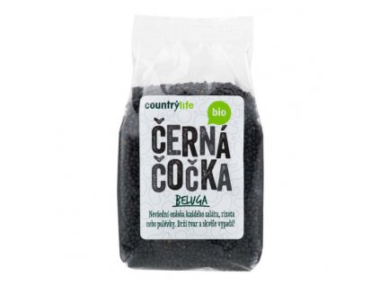 Čočka černá beluga 500g BIO.