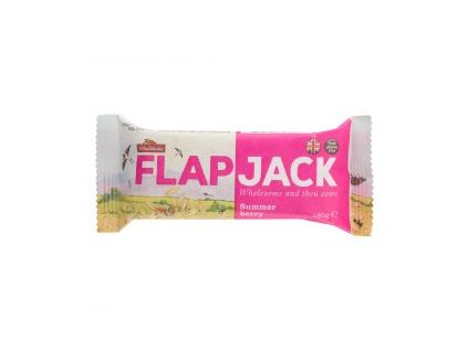 Flapjack ovesný malina-jahoda, bezlepkový 80g.