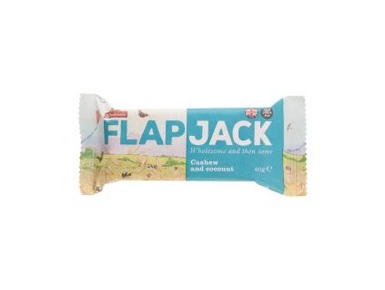 Flapjack ovesný kešu-kokos, bezlepkový 80g.