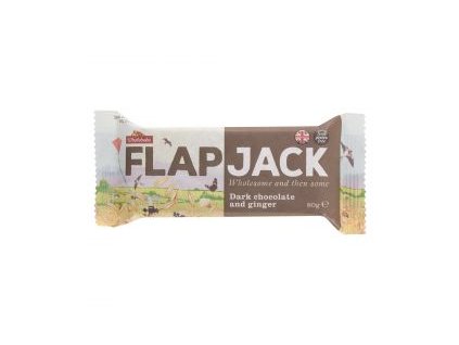 Flapjack ovesný čokoláda se zázvorem, bezlepkový 80g.