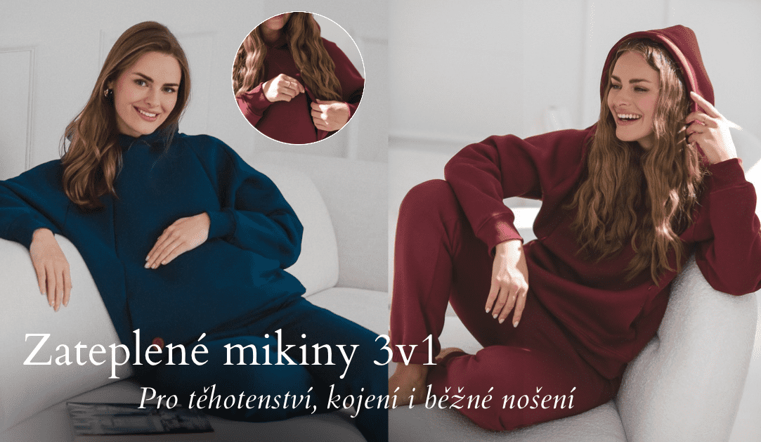 Zateplená mikina Motherhood 3v1