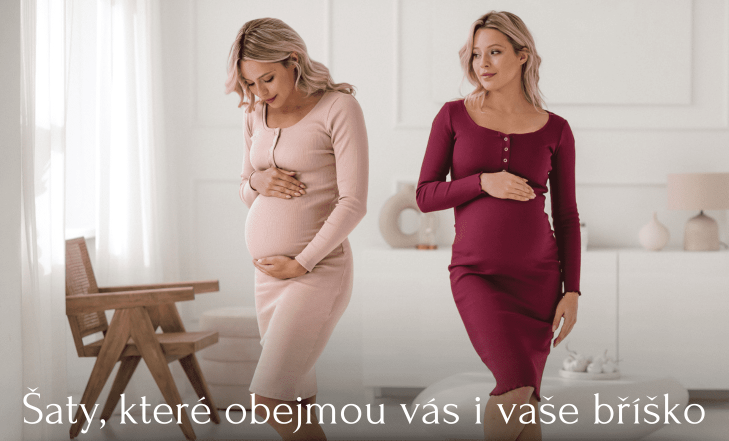 Těhotenské šaty kojící
