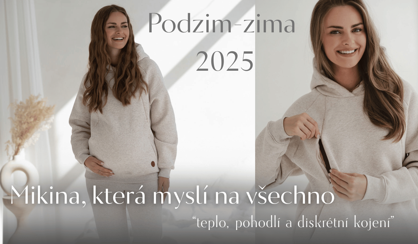 Těhotenská a kojicí mikina Motherhood 3v1