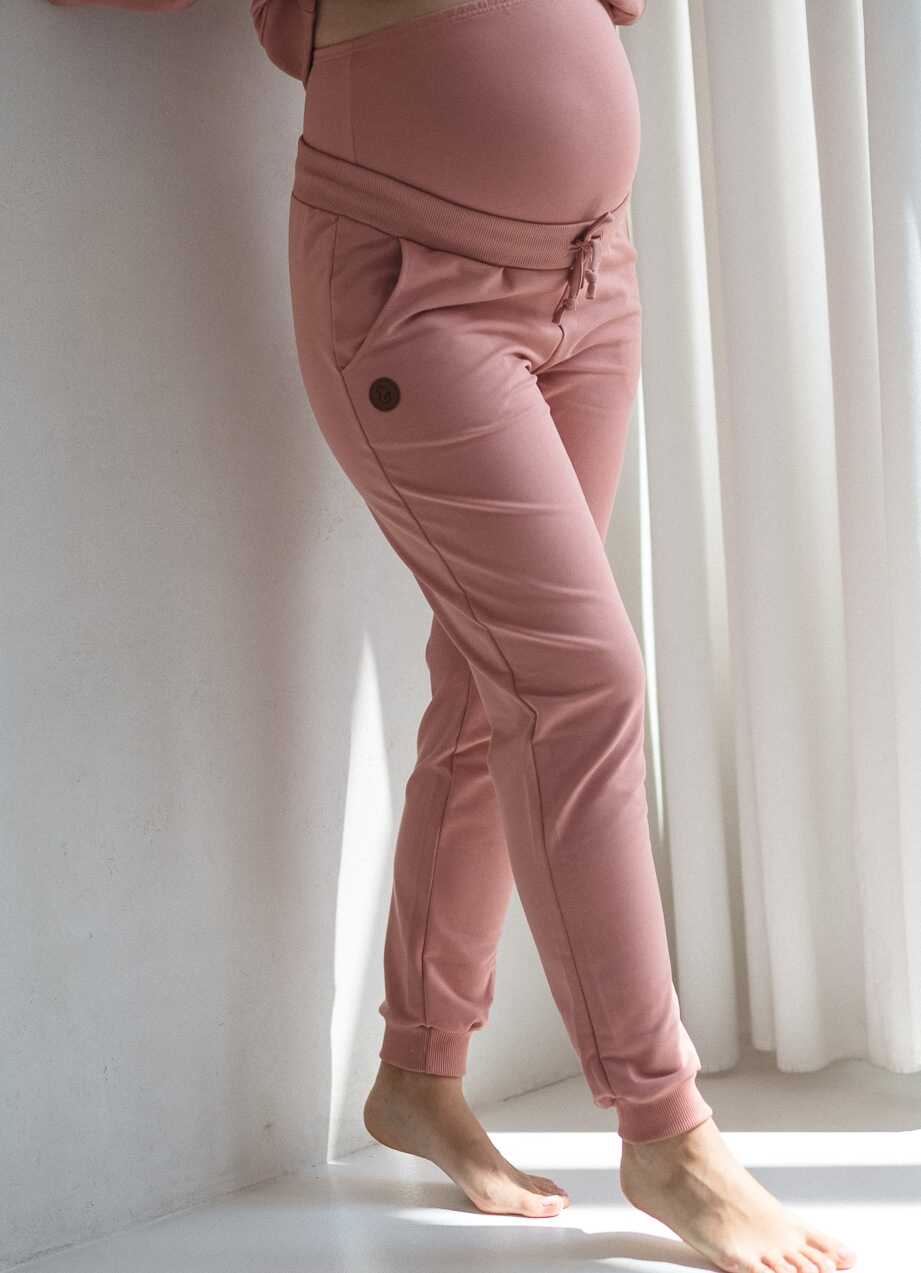 těhotenské-tepláky-herbal-rose