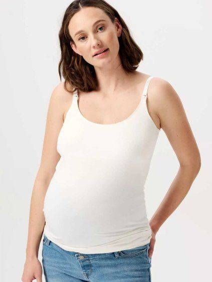 těhotenské tílko ara krémově bílé