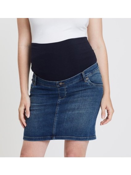 Džínová těhotenská sukně Skirt Denim (Velikost 33)