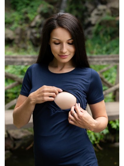 Kojící tričko modré