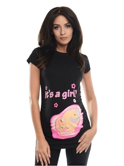 Vtipné těhotenské tričko girl