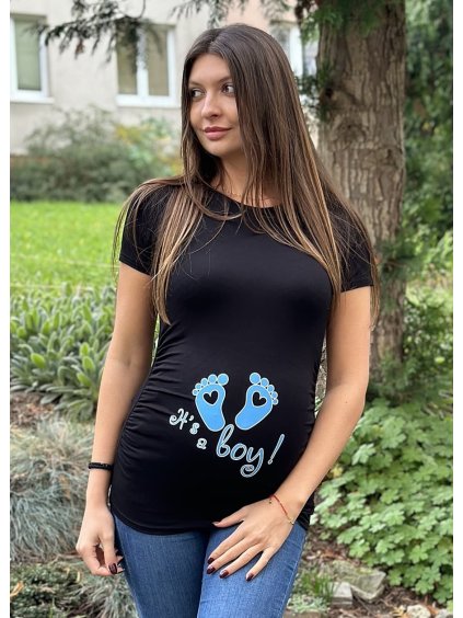 Vtipné těhotenské tričko it's a boy