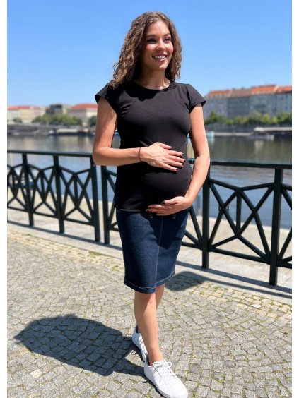 Těhotenská sukně džínová
