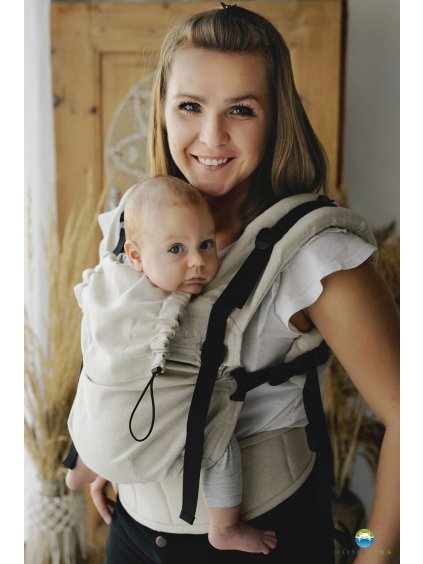 Little frog Prime baby carrier Linen Ecru