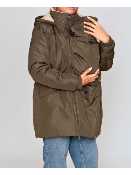 zimní nosicí bunda olivová 3v1