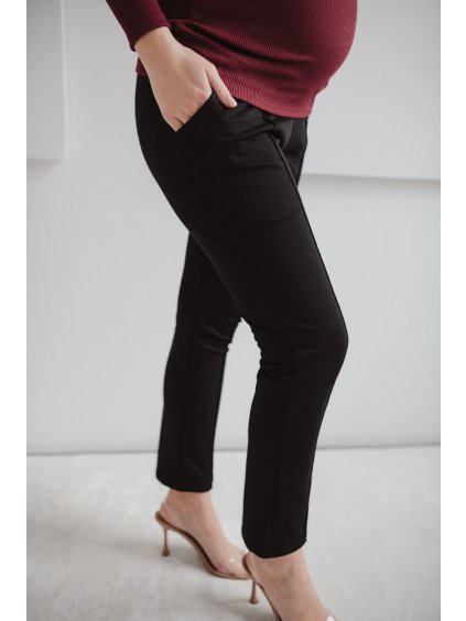 Těhotenské kalhoty černé