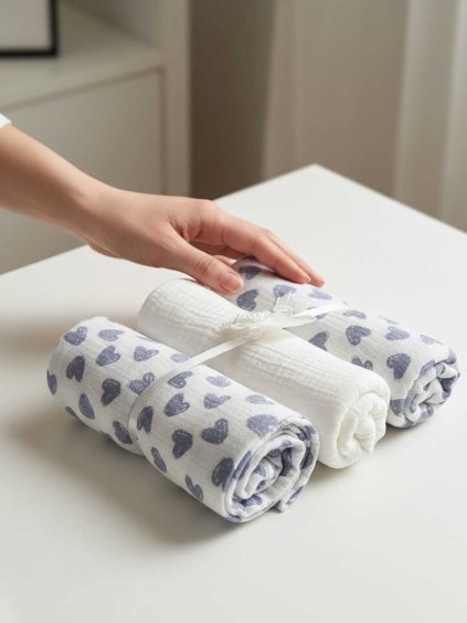 plenky pro miminko z mušelínu neutrální