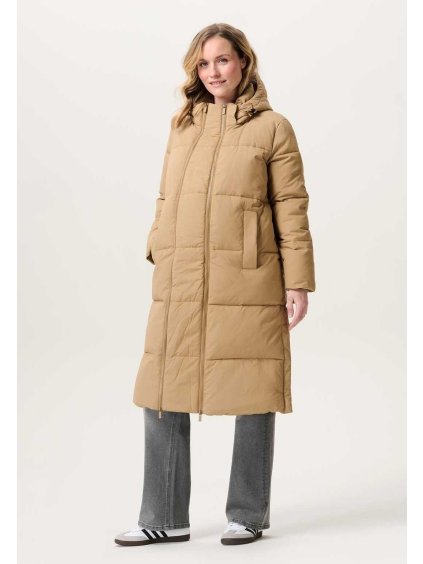 zimní kabát pro těhotné noppies barva tigers eye