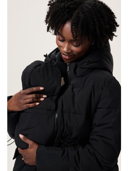 Zimní nosicí bunda černá krátká