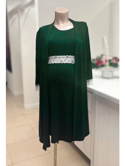 Těhotenský set tmavě zelený