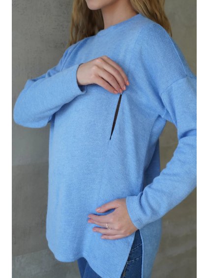 Kojicí svetr modrý