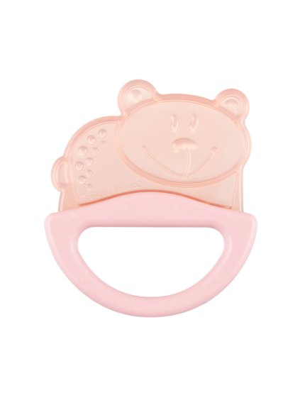 Canpol babies Kousátko s chrastítkem Zvířátko růžový medvídek