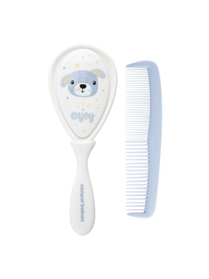 Canpol babies Hřeben a kartáč CUTE ANIMALS modrý