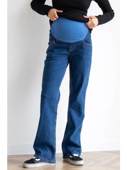 Těhotenské džíny široké