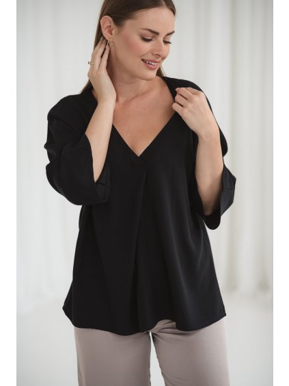 Těhotenská halenka černá