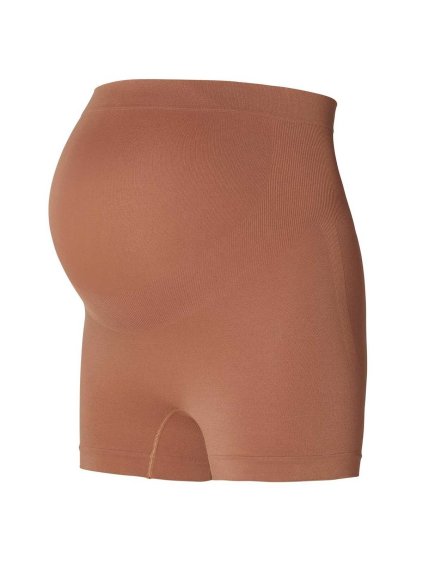 bezešvé těhotenské legíny krátké tmavě hnědé hazel