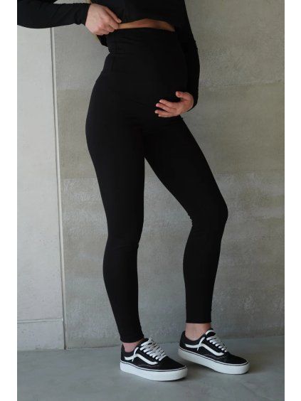 Těhotenské legíny černé