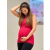 Těhotenské tílko magenta červené kojící