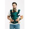 Ergonomické nosítko LennyUpGrade Little Herringbone zelené bavlněné