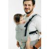 Ergonomické nosítko LennyUpGrade Little Herringbone šedé bavlněné