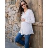 Elegantní těhotenská blůza bílá