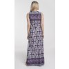 Letní těhotenské šaty dlouhé vzorované