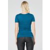 Těhotenské a kojící tričko modré petrolej