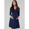 Těhotenské šaty modré s puntíky
