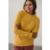 Pohodlná těhotenská mikina žlutá 3v1