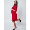 těhotenské šaty červené