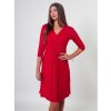 těhotenské a kojicí šaty červené