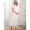 Těhotenské šaty bílé svatební
