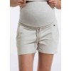 Těhotenské kraťasy světle šedé