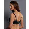 Kojící podprsenka bez kostic černá zadní díl