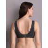 Těhotenská podprsenka antracit bez kostic zadní díl